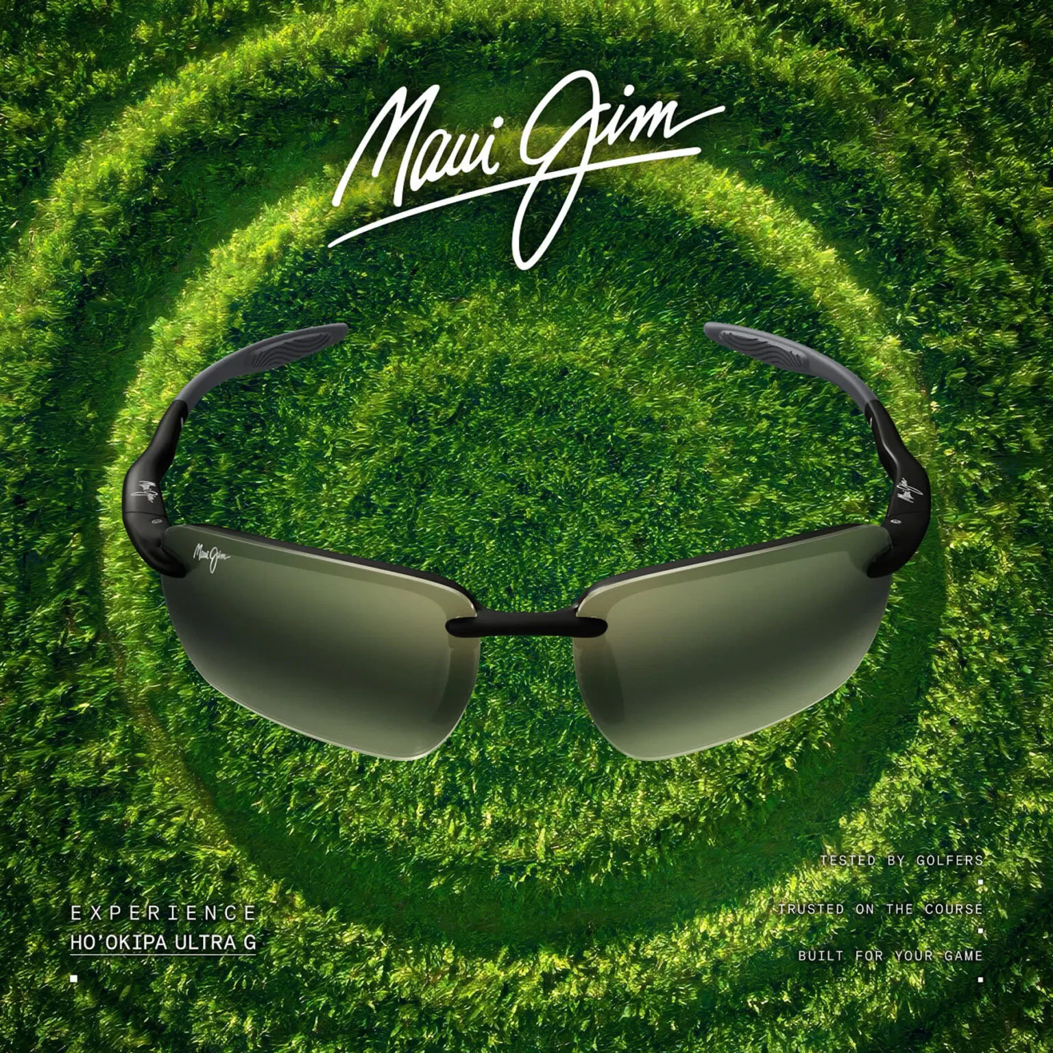 Maui Jim sunglasses in a display case at Eyewise